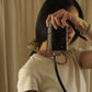 plant dyed generous silk organza scrunchie
