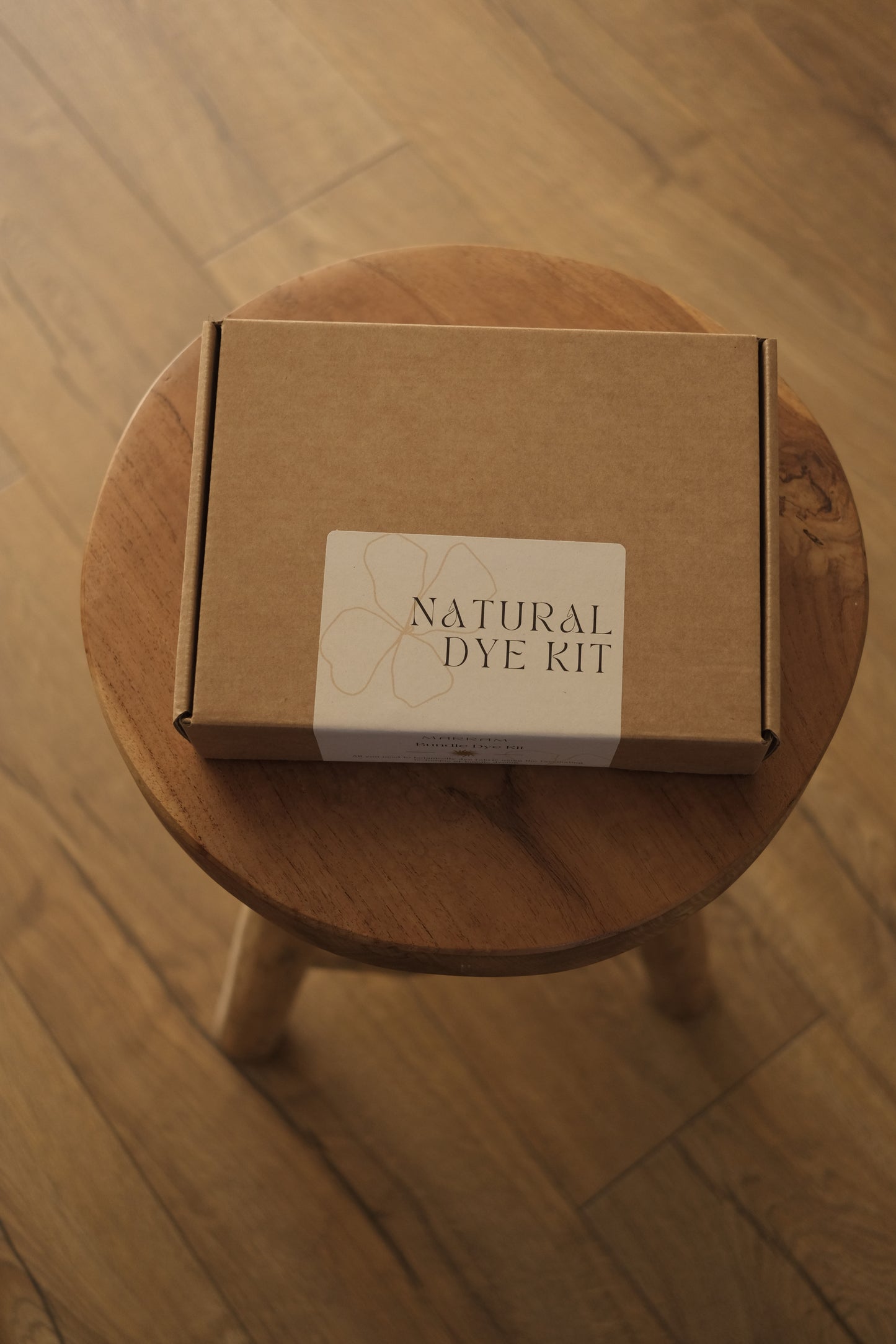 natural dye kit with silk bundle dye silk