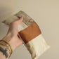 plant dyed aromatherapy eye pillow - earth patchwork