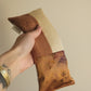 plant dyed aromatherapy eye pillow - earth patchwork