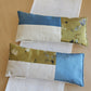 plant dyed aromatherapy eye pillow - sky patchwork
