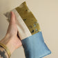 plant dyed aromatherapy eye pillow - sky patchwork