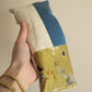 plant dyed aromatherapy eye pillow - sky patchwork