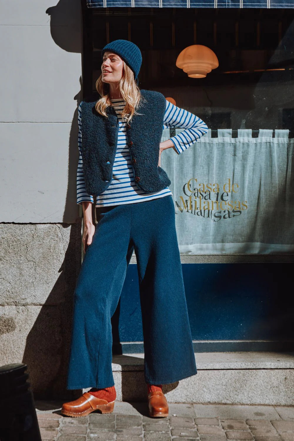 pre-order: luce curly alpaca vest