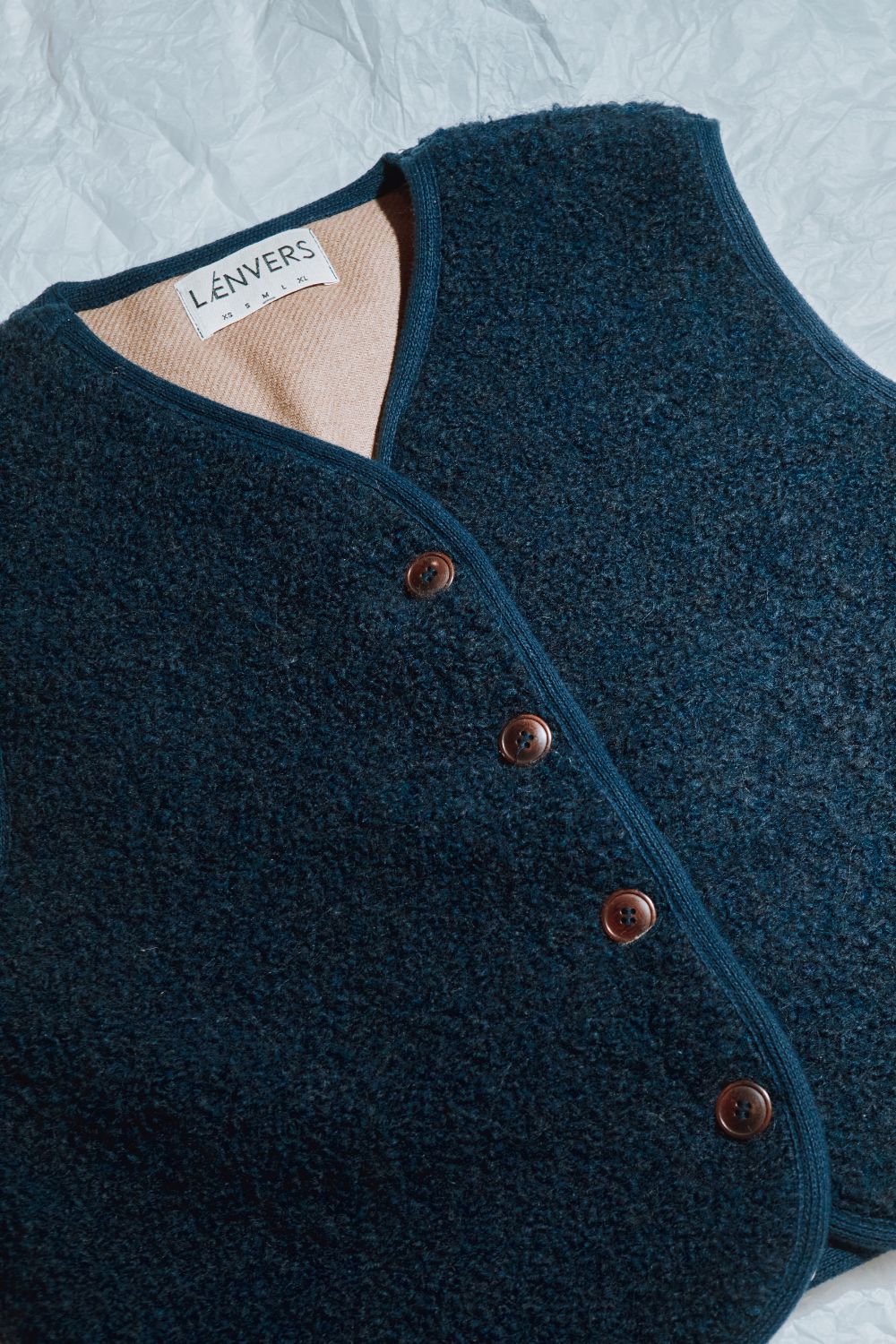 pre-order: luce curly alpaca vest - various colors
