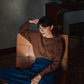 pre-order: sandra funnel-neck cardigan in merino wool