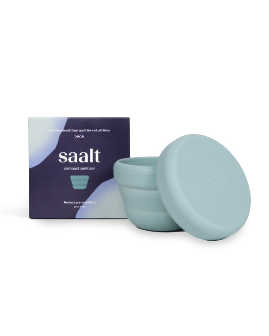 on-the-go compact sanitizer for menstrual cups and discs