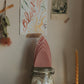 arch candle: cornflower pink