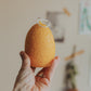 easter egg candle: daffodil yellow