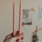 hand-dipped thin tapered candles - set of 2