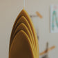 arch candle: olive yellow
