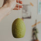 easter egg candle: light olive green