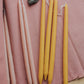hand-dipped thin tapered candles - set of 2