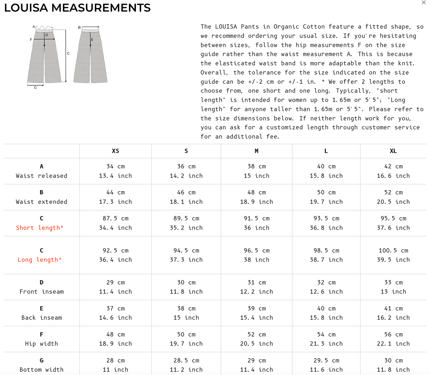 pre-order: louisa pants in organic cotton