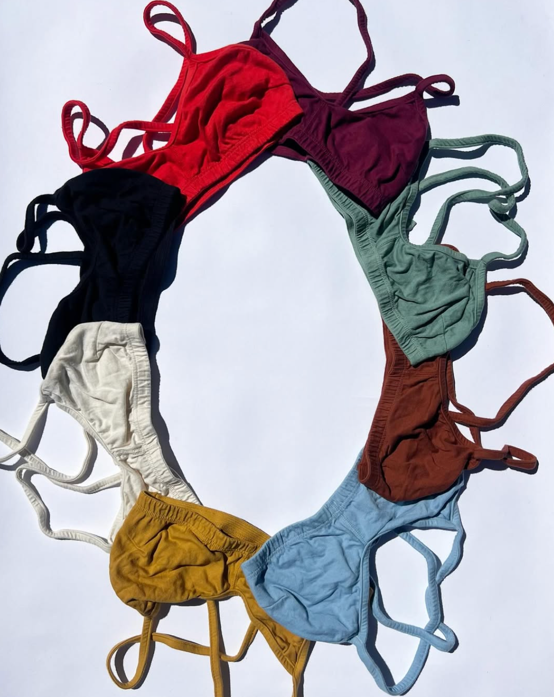 pansy cross bra - various colors