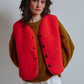 pre-order: luce curly alpaca vest - various colors
