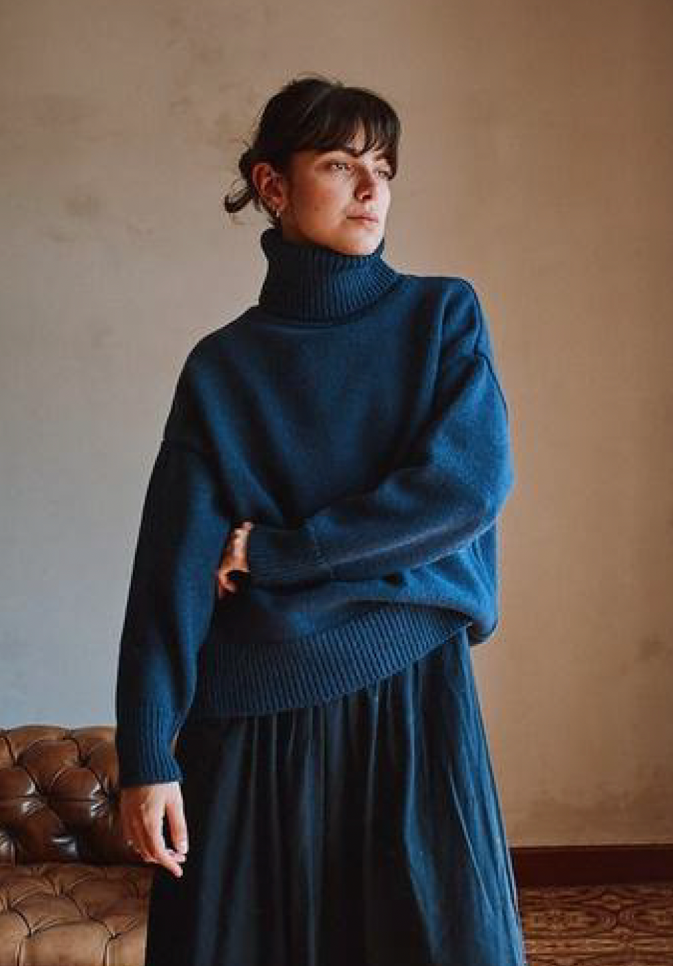 pre-order: therese merino wool turtleneck sweater - various colors