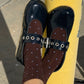 polka dot sneaker socks