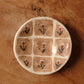 hand-painted quilt pattern tiny plate