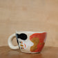 hand-painted people cappuccino mug
