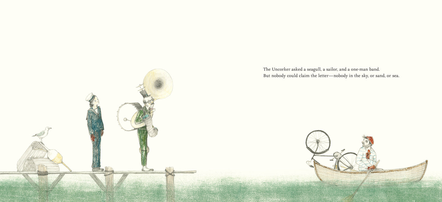 the uncorker of ocean bottles - by michelle cuevas