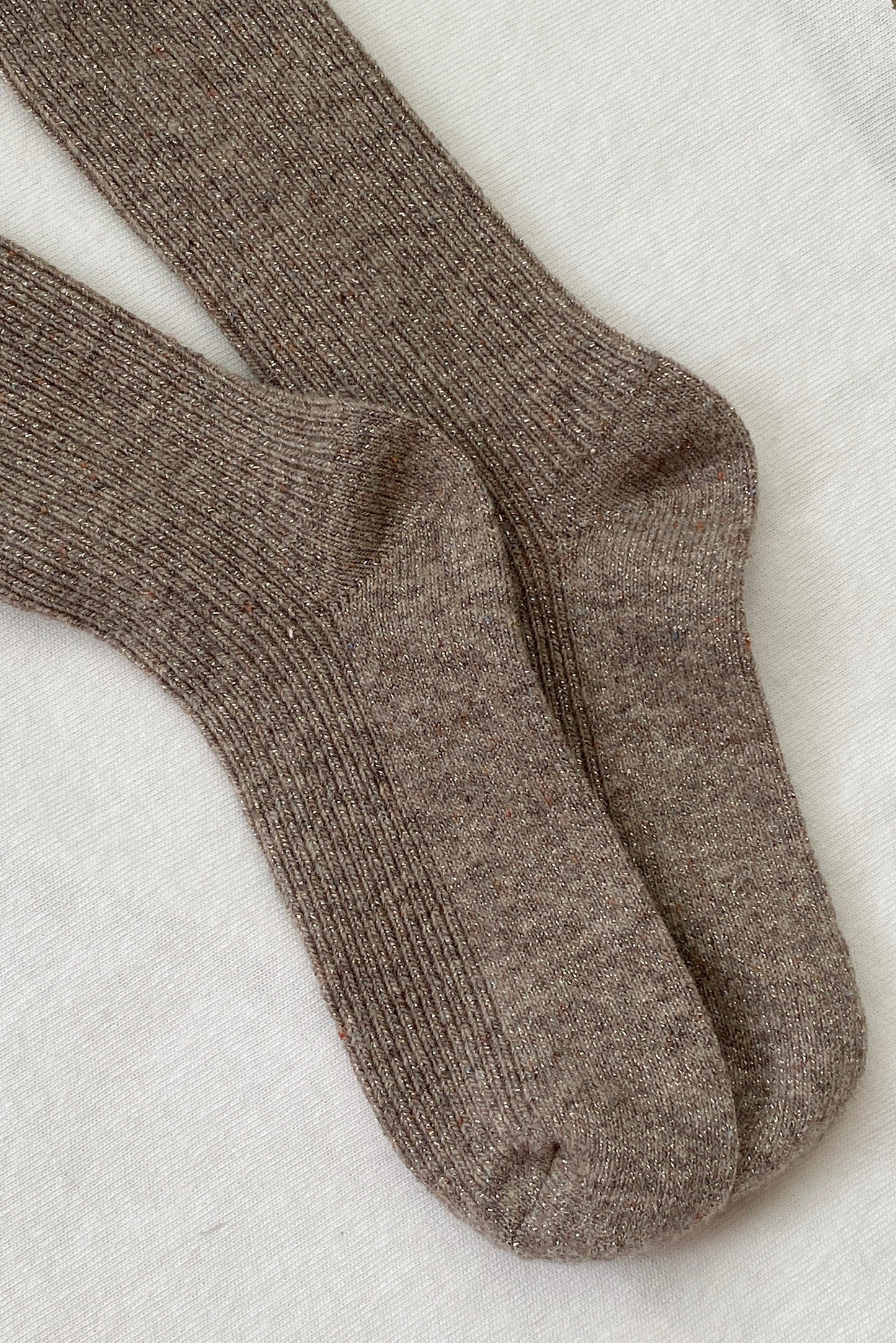 winter sparkle wool socks