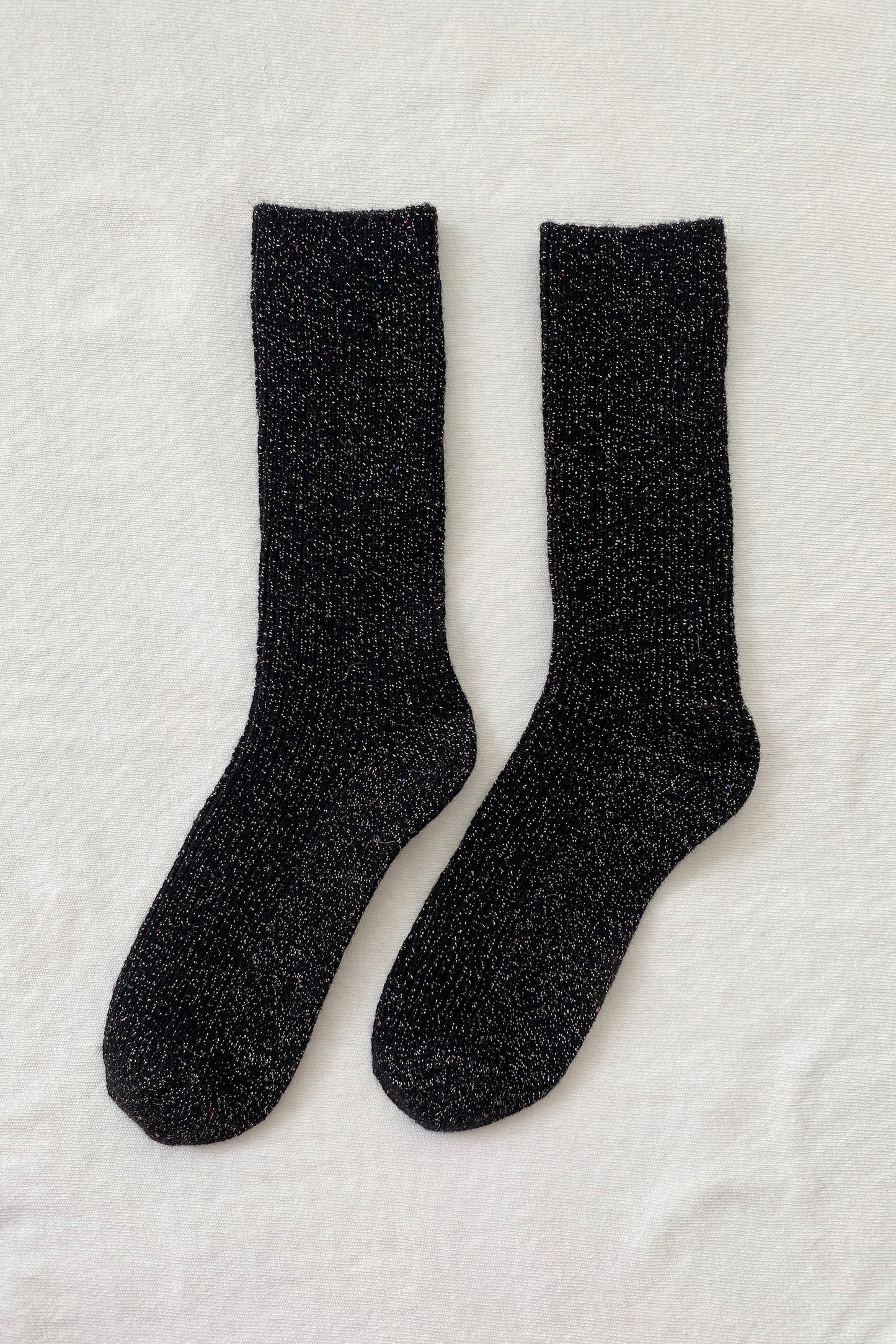 winter sparkle wool socks
