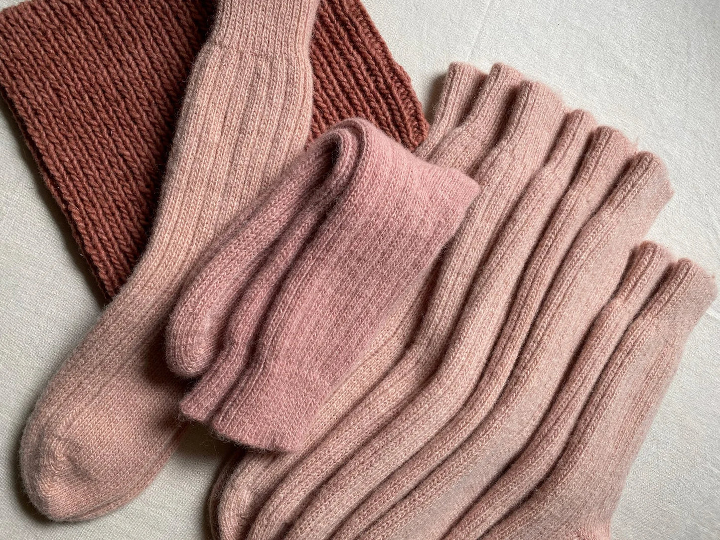 thick merino wool socks - botanically hand-dyed