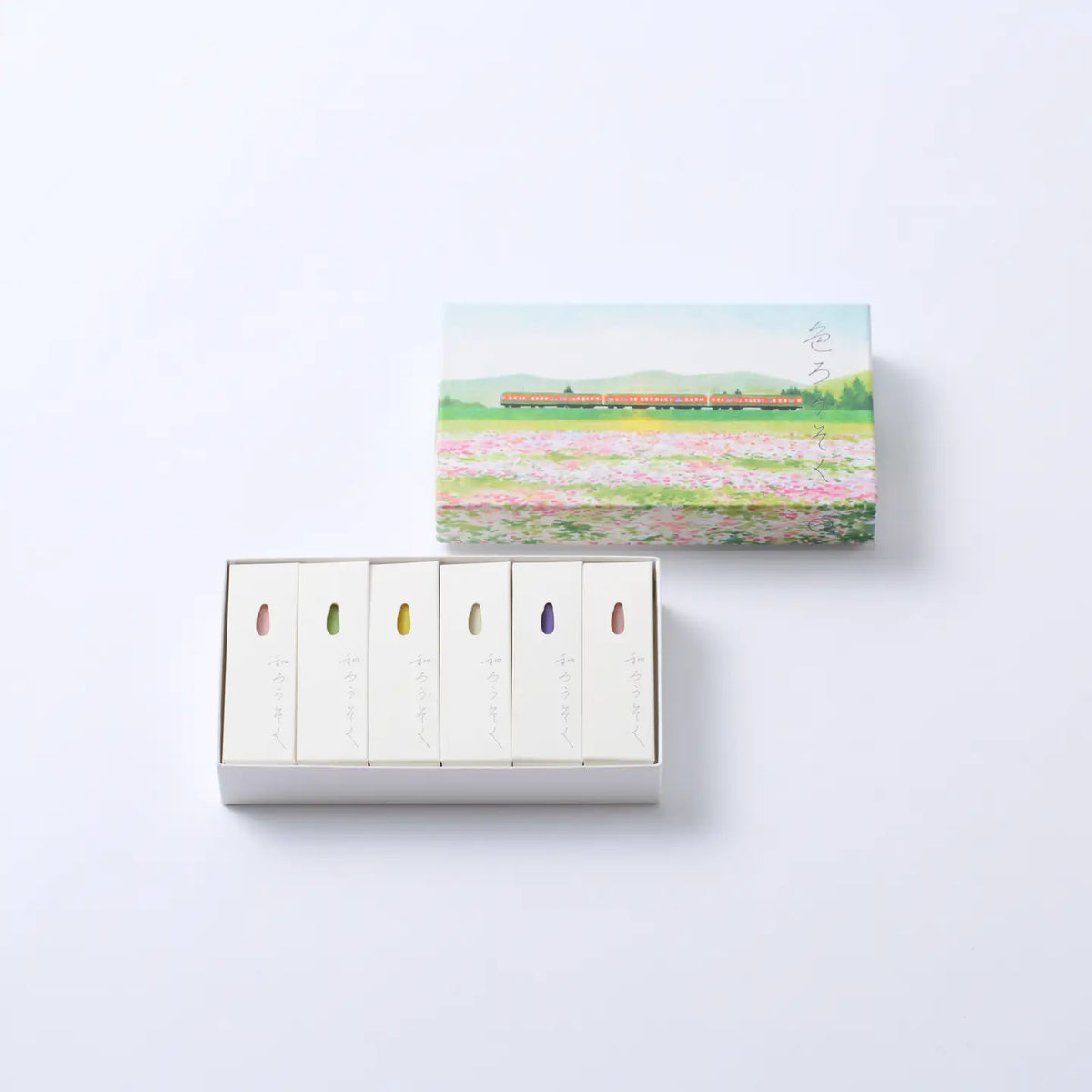 warosoku - four seasons candles - set of 6