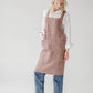 japanese crossback linen apron