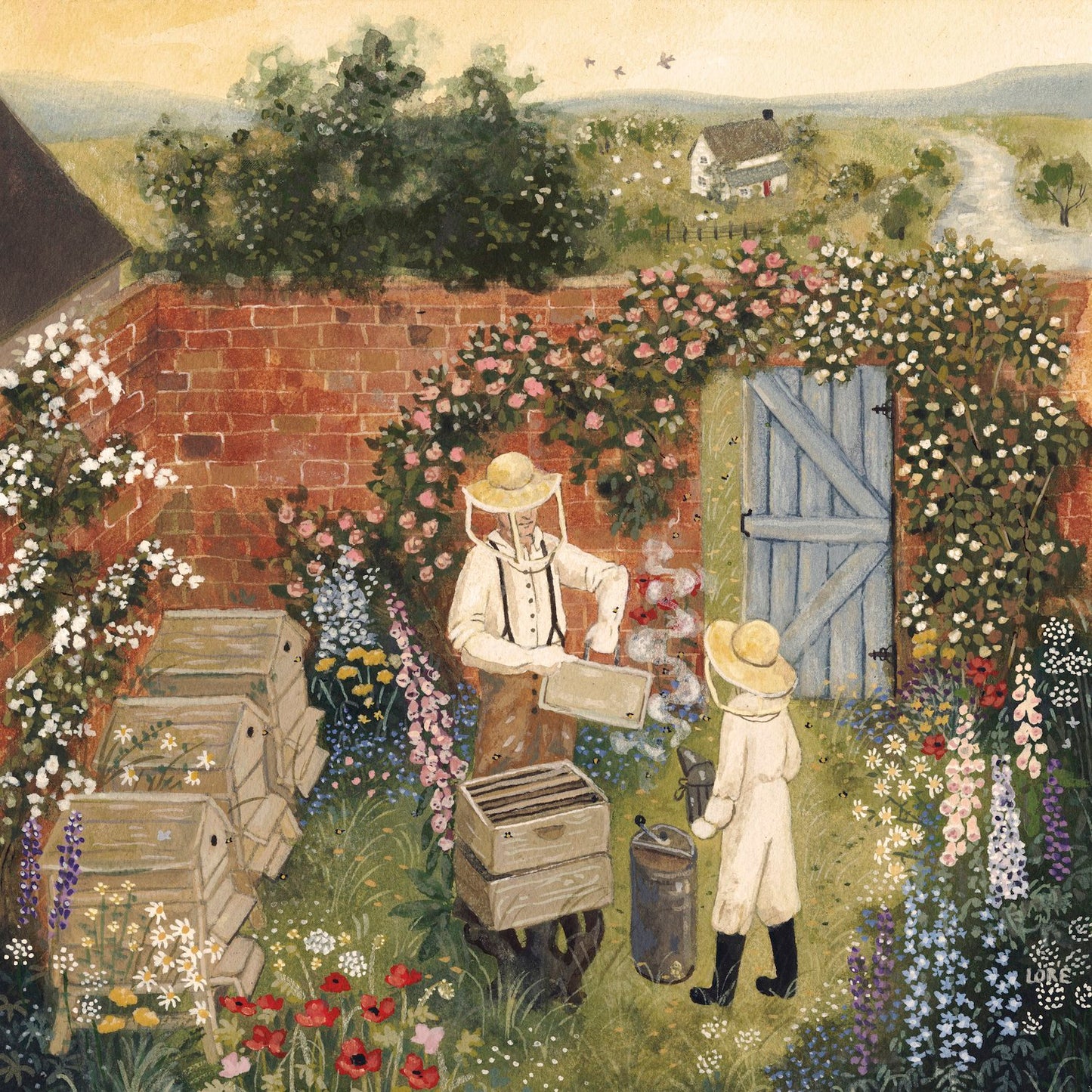 beekeepers postcard