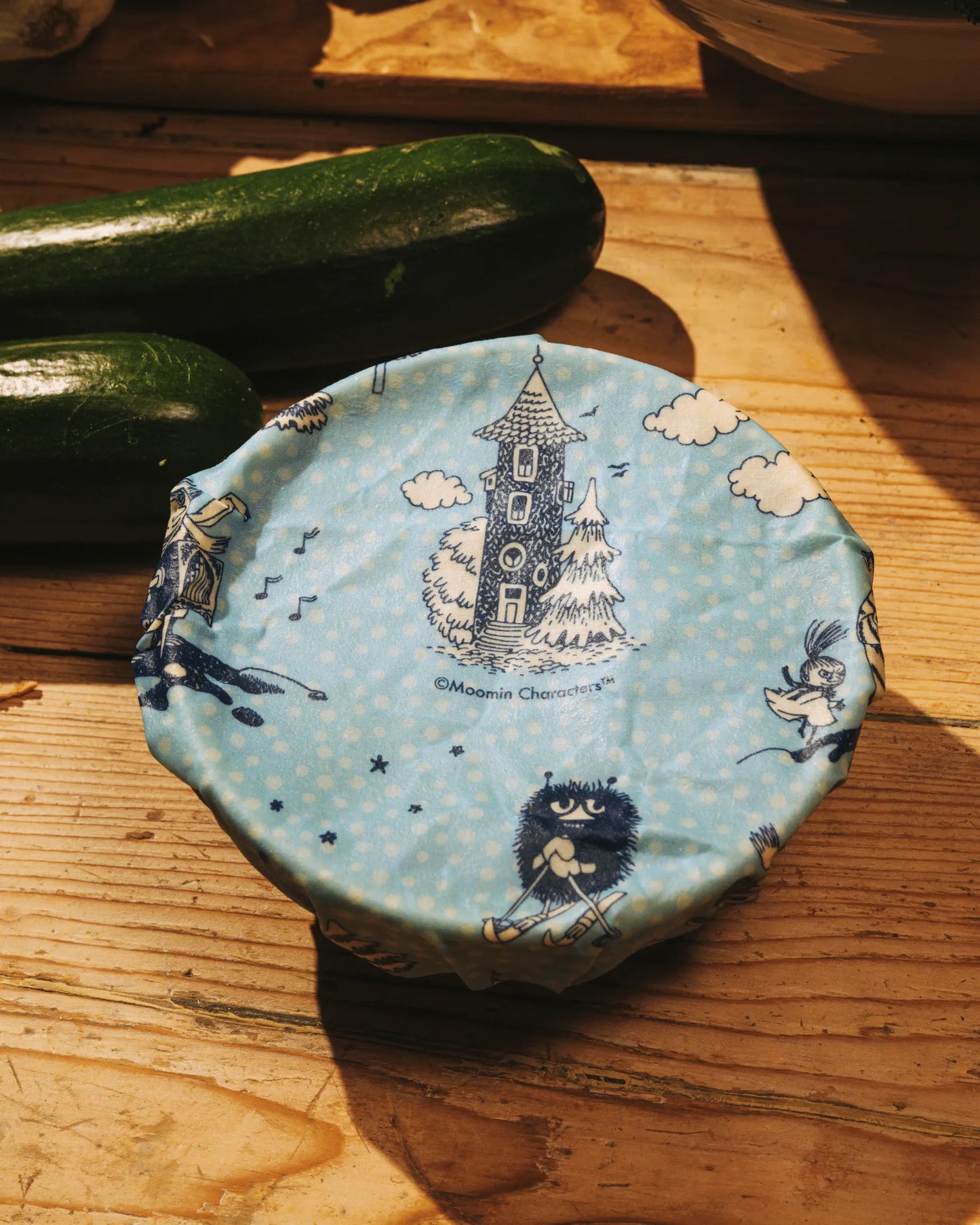 set of three beeswax wraps - moomin in winterland