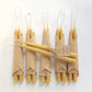 hand-dipped taper beeswax candles - set of 2