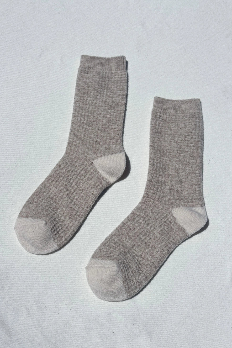 wool waffled socks