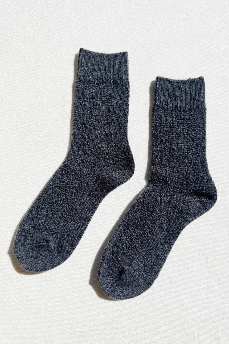 cashmere pointelle socks