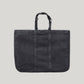 french raw linen yogi bag - carbon
