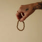 organica clay bead bracelet in earth