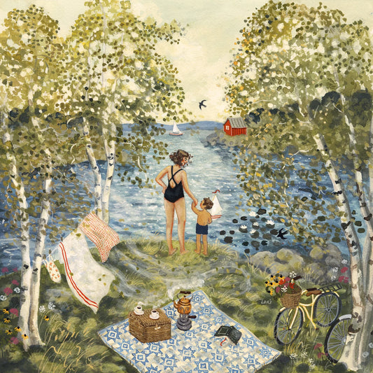 one last swim art print