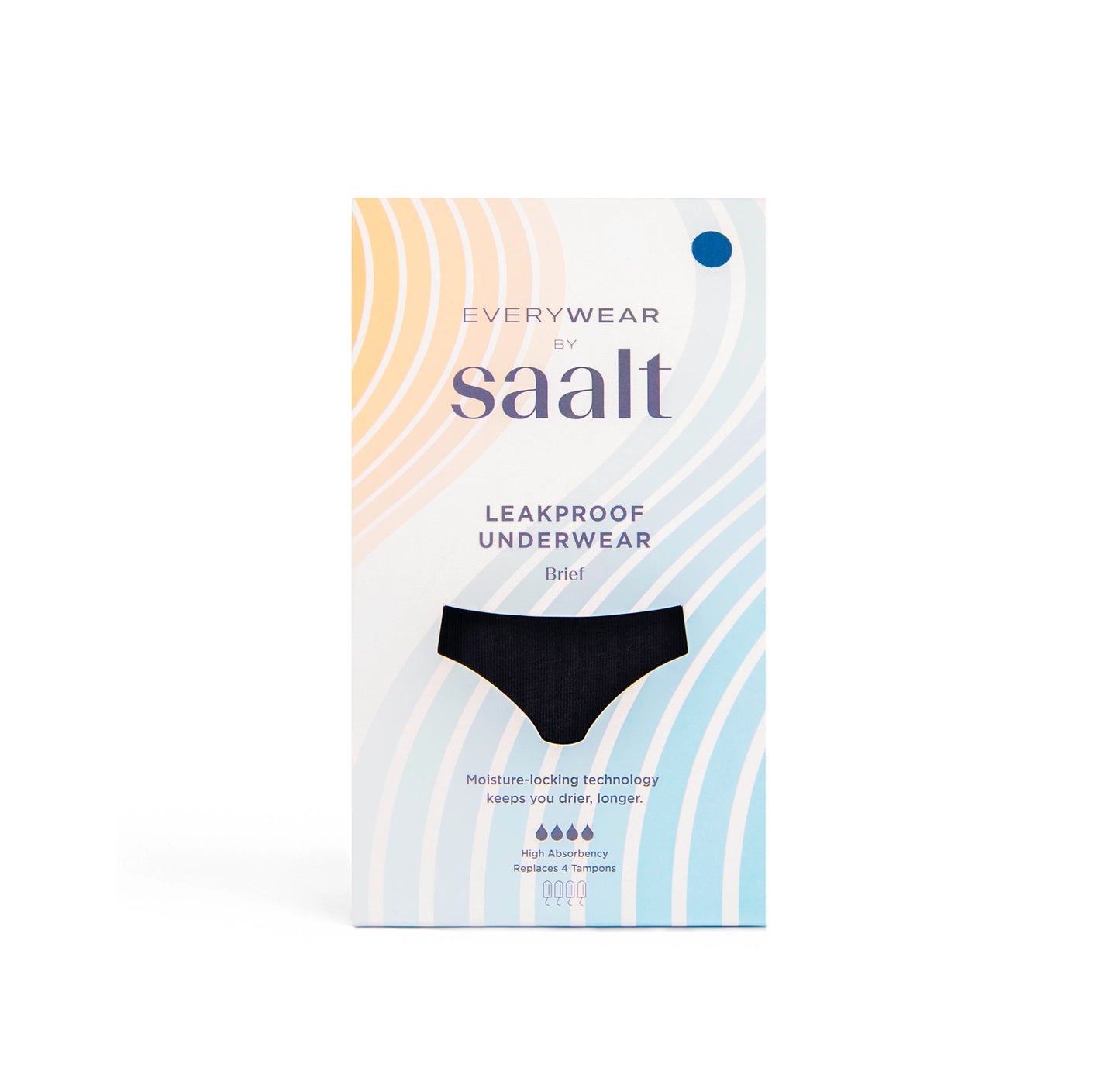 period underwear - everywear leakproof cotton brief - high absorbency