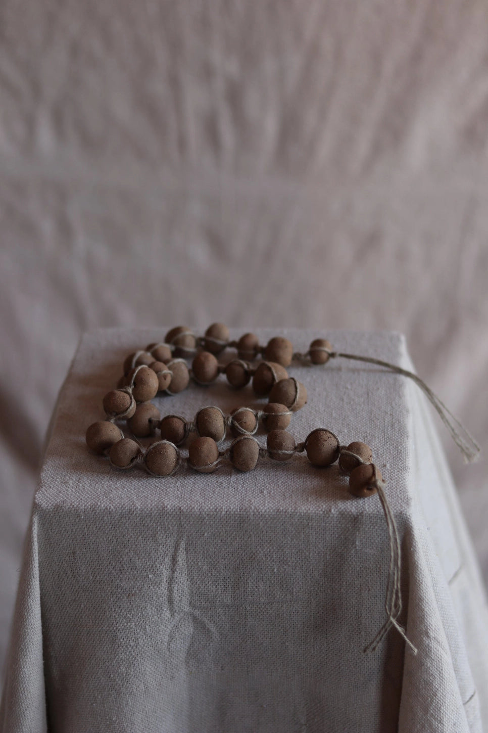 34 inch gathered earth ancient bead strand