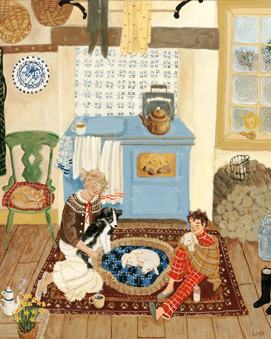 first of the lambs postcard