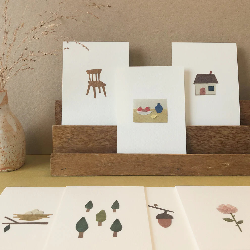 unframed painting postcard