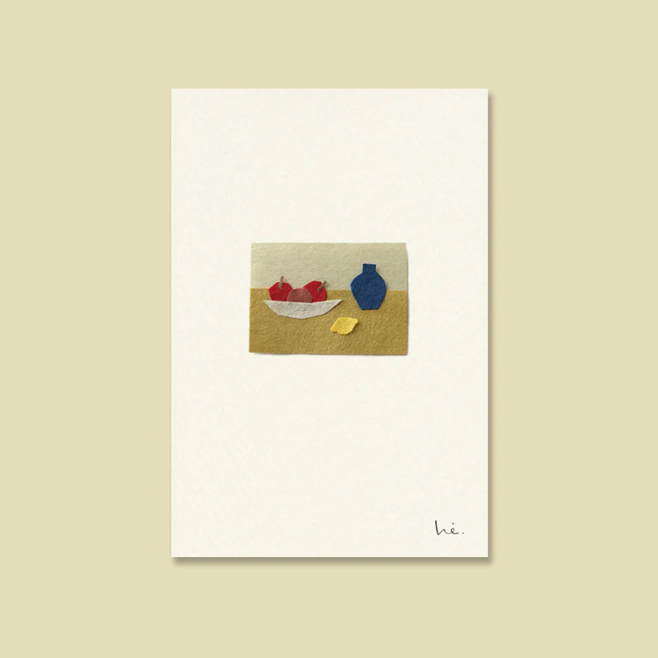 unframed painting postcard