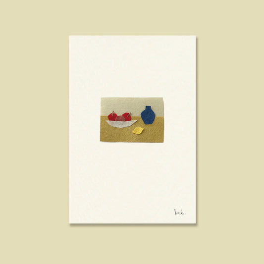 unframed painting postcard