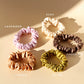 plant dyed silk scrunchie