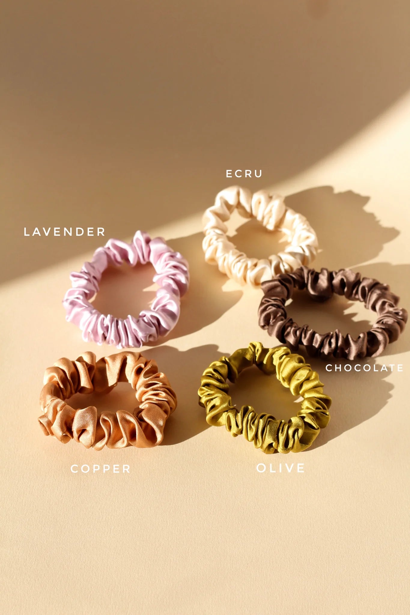 plant dyed silk scrunchie