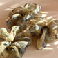 plant dyed generous silk organza scrunchie