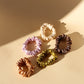plant dyed silk scrunchie