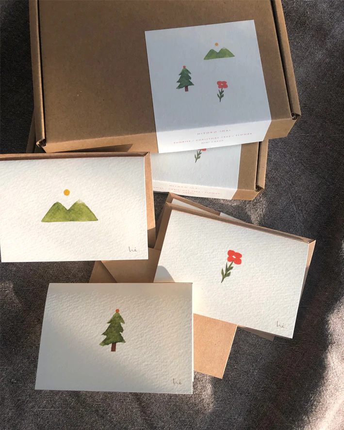 festive mini card