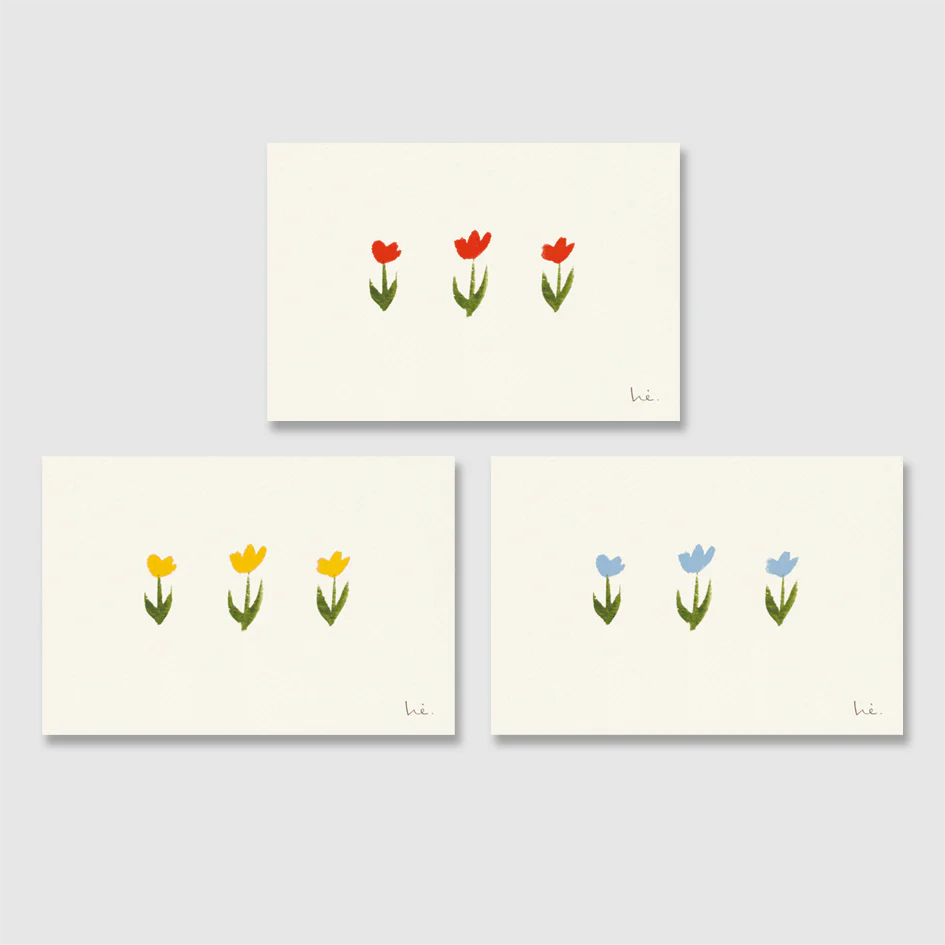 tulips mini card